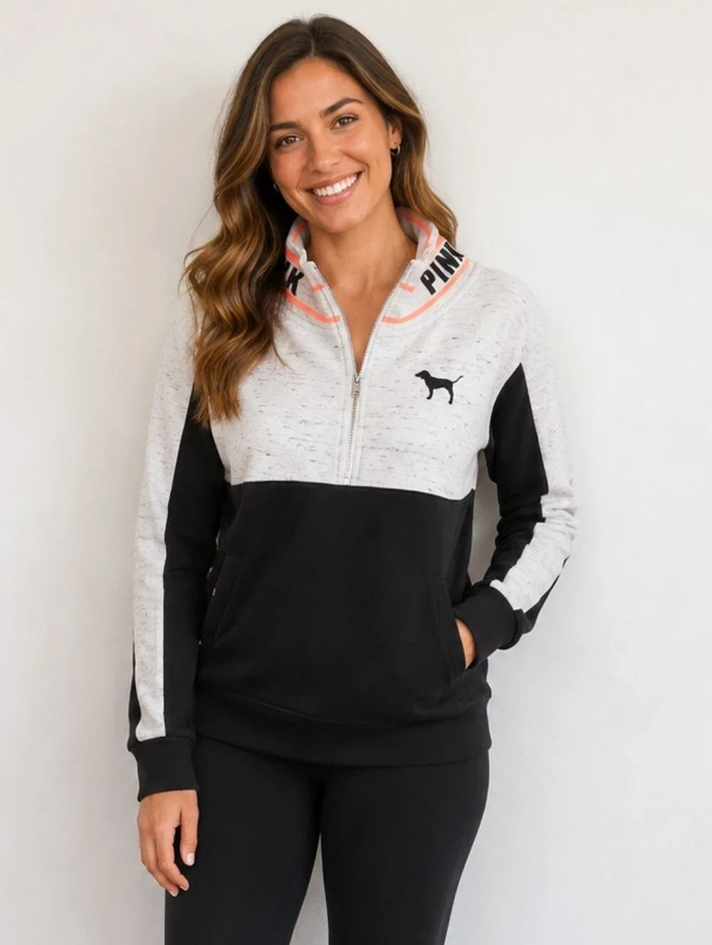 Small Victoria's Secret PINK Half Zip